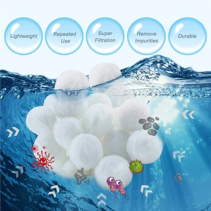Filter Material Fiber Ball For Swimming Pool Water Treatment