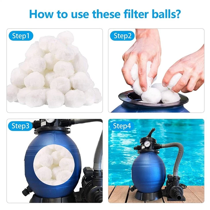 Filter Material Fiber Ball For Swimming Pool Water Treatment