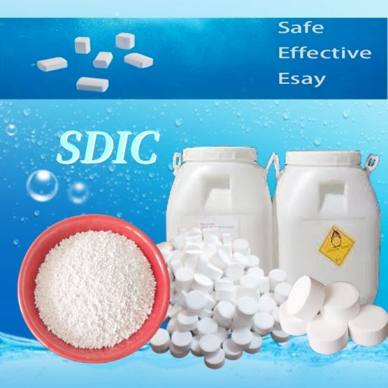 25 kg granulovaná 8-30sieťka Prášok Dichlórizokyanurát sodný Chemikálie na úpravu vody SDIC