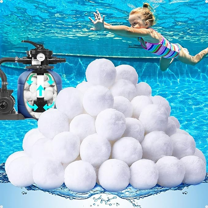 700g Pool Filter Media Balls For Above Ground Pool Reusable Eco-Friendly Sand Filter Balls Instead Of Sand